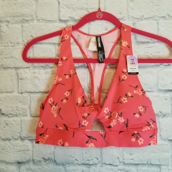 PINK Victoria's Secret Other - PINK Victoria's Secret Coral Twist Front Sport Bra